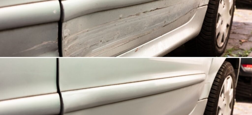 следи по колата козметични щети