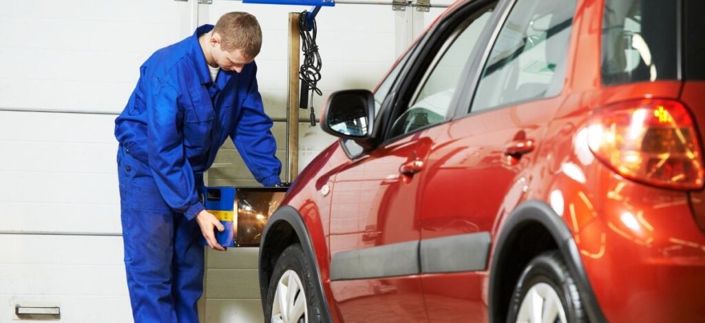 регулиране на фарове в сервиз